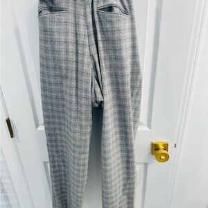 Ann Taylor Women's Gray Checkered Pants